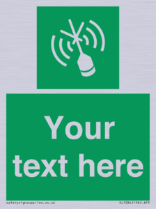 Custom sign safe condition Emergency position beacon